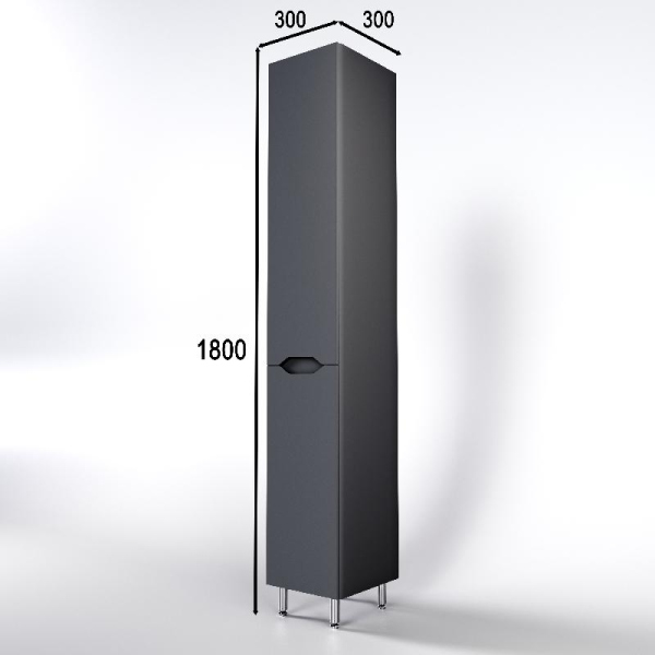 Колонна универсальная Style Line "Марелла" с корзиной, Люкс антискрейтч серый, PLUS, СС-00002420