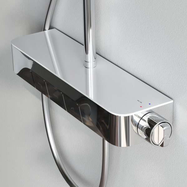 Душевая система с ванно-душевым смесителем-полкой AM.PM Func, F078F700