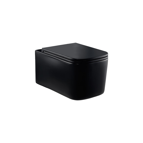 Унитаз подвесной Vincea Ultra VT1-32MB безободковый, цвет матовый черный, soft-close сиденье