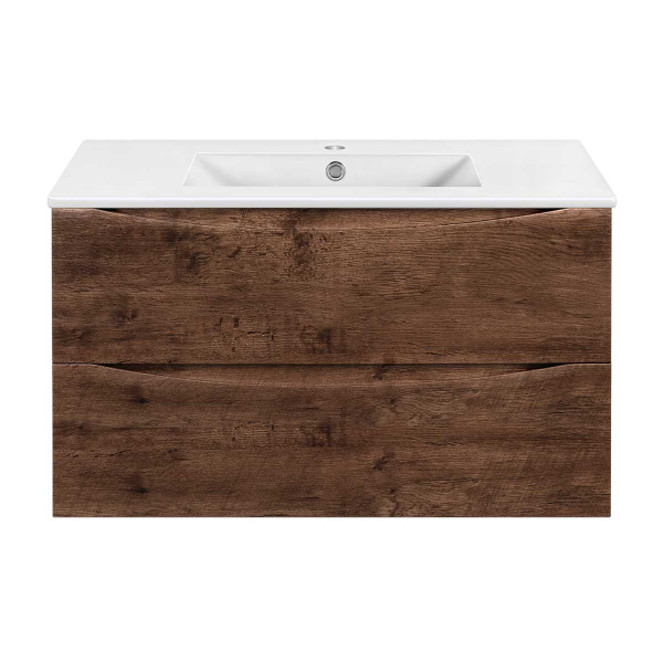 Тумба без раковины Vincea Mia Slim 900 подвесная, R.Wood, VMC-2MC900S1RW