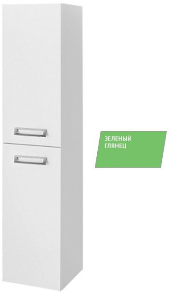 Шкаф-пенал Dreja Door 24706 левосторонний, зеленый глянец Пенал Door-35 L арт. 24706