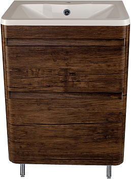 Тумба для комплекта Style Line Атлантика 60 Люкс Plus, напольная,старое дерево