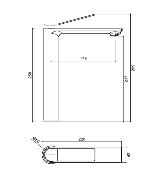 Смеситель для раковины Vincea Verse VBF-2VE2MW однорычажный, белый матовый
