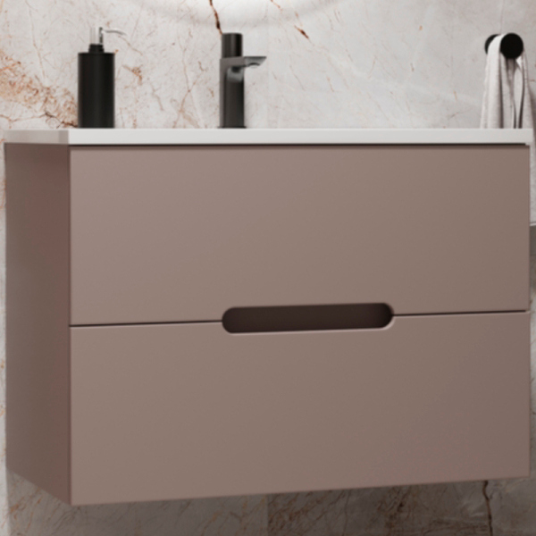 Тумба без раковины подвесная Style Line "Матис 80", Classic 80, тауп темный, ЭМАЛЬ, ЛС-00002298