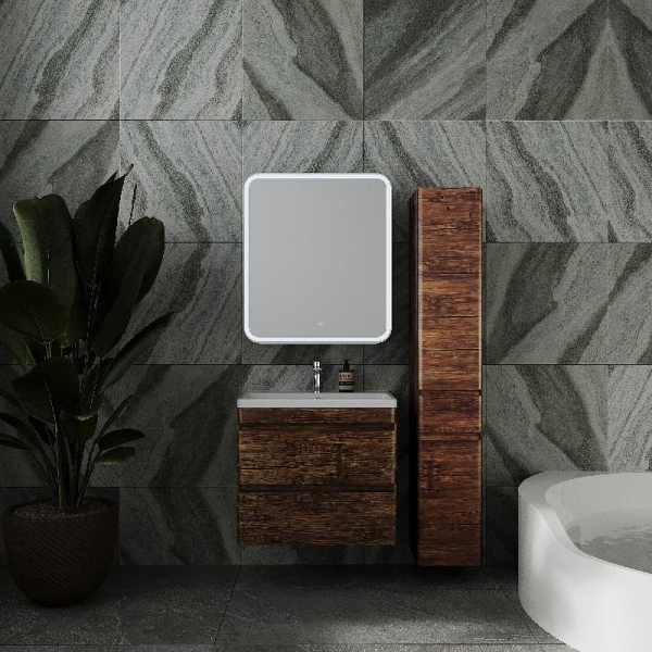 Тумба без раковины подвесная Style Line "Атлантика 70", Люкс старое дерево, СС-00002340