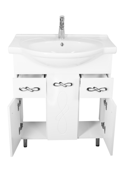 Тумба без раковины Style Line "Венеция 75" (2 ящ.)Байкал 75, ЛС-00002282