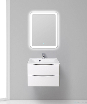 Тумба с раковиной Belbagno MARINO, MARINO-650-2C-SO-BL-P+ BB650/450-LV-MR-PR (готовый набор)