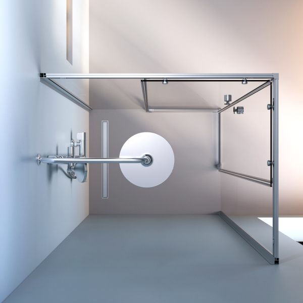 Душевое ограждение 100х80 см, без поддона AM.PM X-Joy, W94G-403-10080-MТ