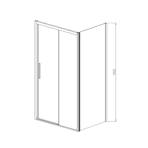 Душевой уголок Vincea Soft VSR-3SO9014CLB, 1400*900, черный, стекло прозрачное