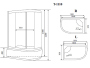 Душевая кабина Timo Standart 110*85*220 (T-1110R)