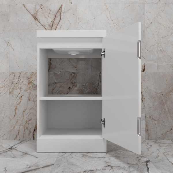 Тумба без раковины напольная "МОНО 50", белый глянец, ЛС-00002449