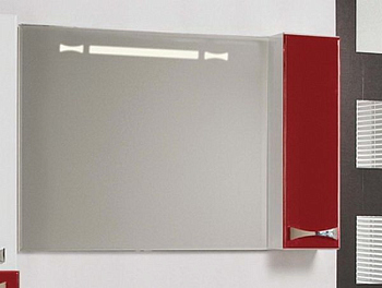Шкаф-зеркало Акватон Диор 1A167902DR94R цвет Белый, бордовый