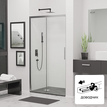 Душевая дверь RGW LE-12, 34121212-11, Хром, 120*195