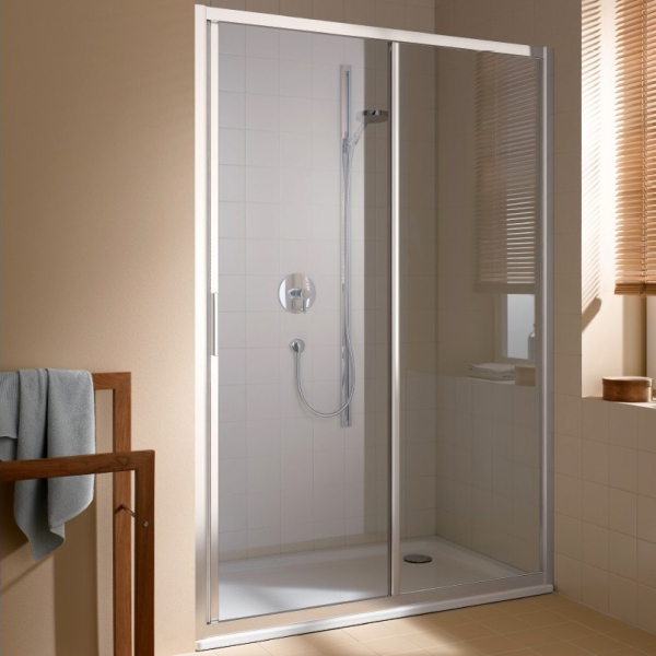 CADA XS CK G2L 11020 VPK 2-створ. раздвижная дверь 1070-1110/2000 с фикс.панелью слева, стекло прозр