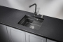 Кухонная мойка GRANULA Kitchen Space (5501U, ЧЁРНЫЙ)