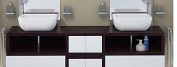 Тумба под раковину Акватон Интегро 160 (1A144001INH10) венге шпон