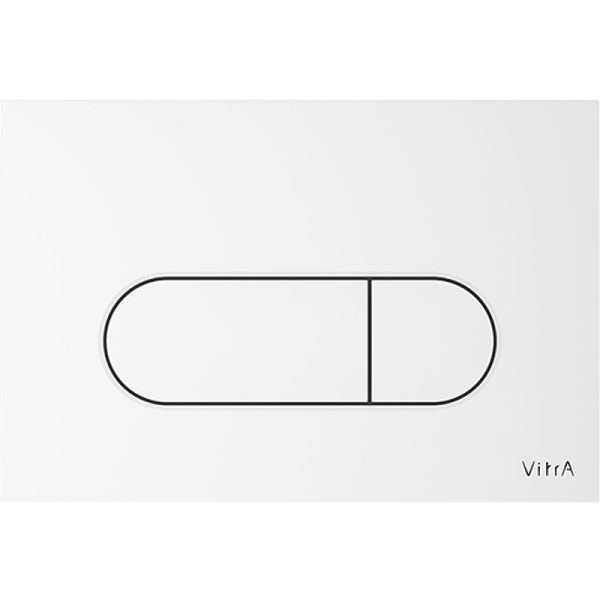 Панель смыва Vitra Root Round, белая, 740-2200