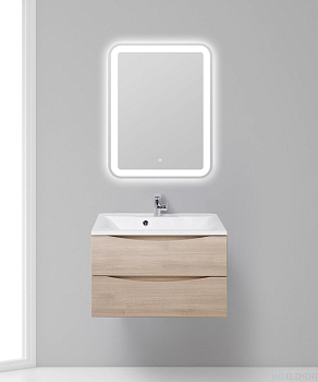 Тумба с раковиной Belbagno MARINO, MARINO-650-2C-SO-RG-P+ BB650/450-LV-MR-PR (готовый набор)