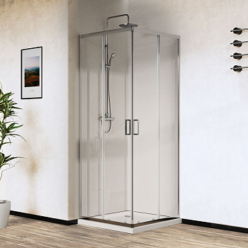 Душевой уголок Vincea City VSS-5CT8010CL, 1000*800, хром, стекло прозрачное