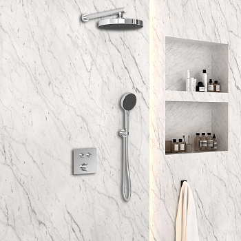 Душевой комплект Vincea VSFW-4I212CH встраиваемый, двухрежимный, хром