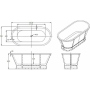 Акриловая ванна BelBagno BB35