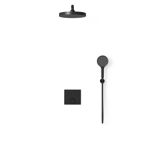 Душевой комплект Vincea VSFW-4I212RMB встраиваемый, двухрежимный, черный