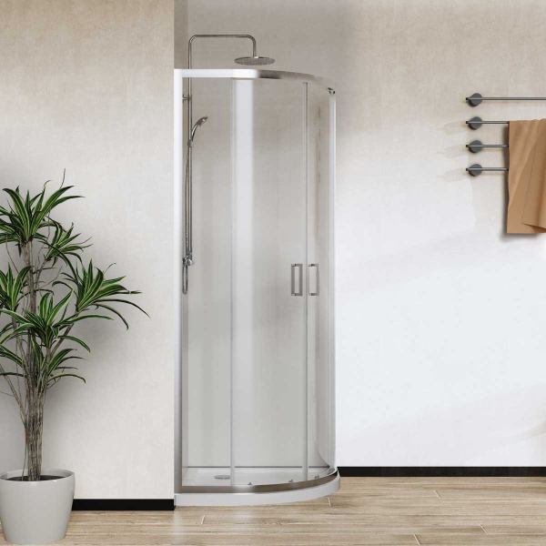 Душевой уголок Vincea City VSQ-5CT900CL, 900*900, хром, стекло прозрачное