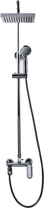 Душевая колонна со смесителем для ванны Bravat Opal F6125183CP-A-RUS