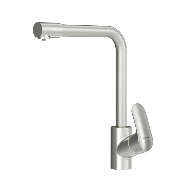 Смеситель для кухни с каналом для питьевой воды, L-излив, сатин AM.PM Like, F8005711