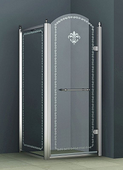 Душевой уголок Cezares RETRO-A-1-90-CP-Cr-L