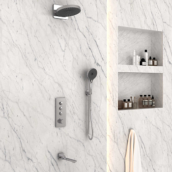 Душевой комплект Vincea VSFW-433TI1CH встраиваемый, хром