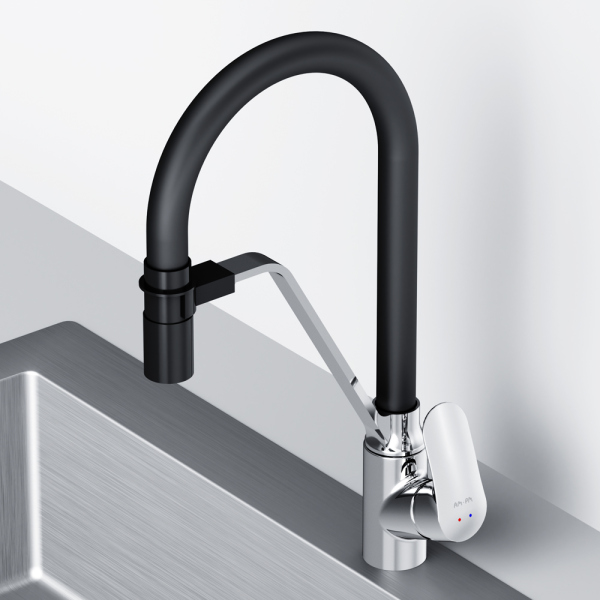 Смеситель для кухни с каналом для питьевой воды и гибким изливом AM.PM Like, F8007802