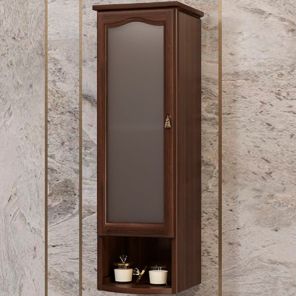 Шкаф Opadiris Риспекто подвесной 1 створч., цвет нагал, левый, с матовым стеклом, 00-00006081