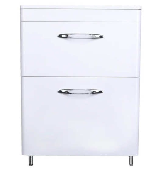 Тумба напольная Style Line, "Каре 80" (2 ящ.) Люкс белая, СС-00002267