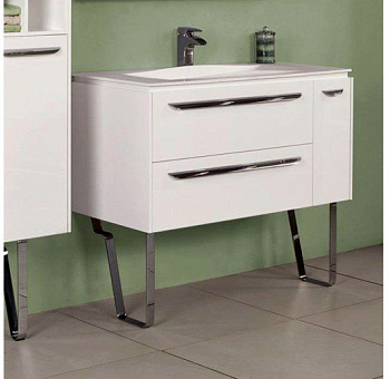 Тумба под раковину Акватон Блент 2Б 100 (1A165901BL010) белая