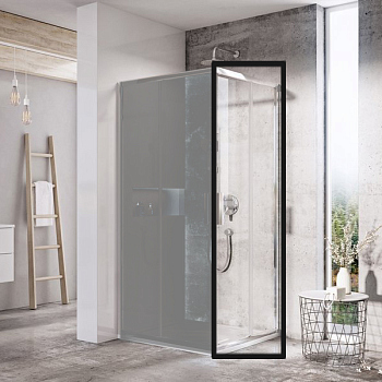 BLSPS-90 блестящий + транспарент, неподвижная стенка