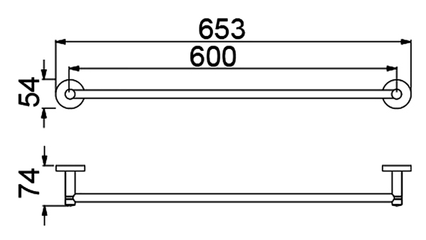 Полотенцедержатель Timo Saona хром (13053/00)