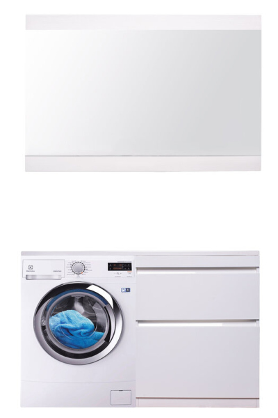 Тумба для комплекта Style Line Даллас 130 Люкс Plus напольная, белая