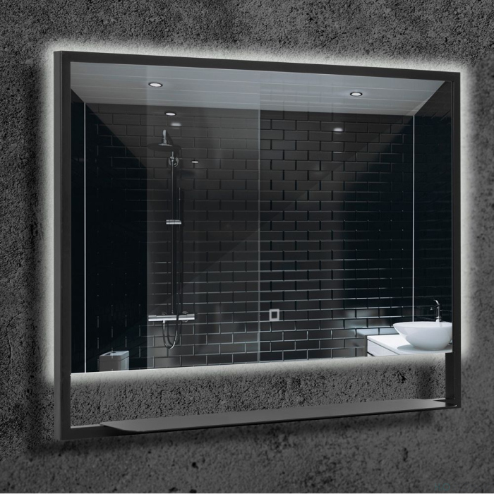 Зеркало Armadi Art Vallessi 80 антрацит, подсветкой