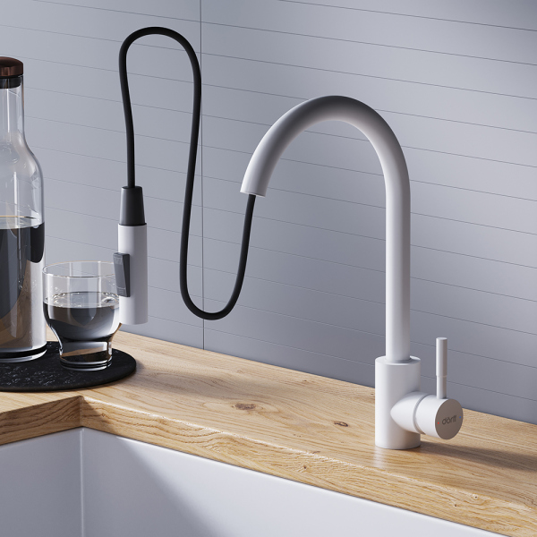 Смеситель для кухни с вытяжным изливом Dorff Logic, D3007533