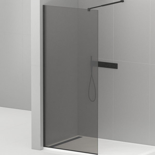 Душевая перегородка Cezares, LIBERTA-L-1-120-GR-NERO