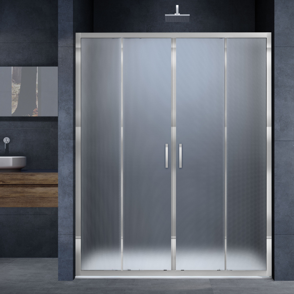 Душевая дверь Vincea Alpha VDS-3AL2160MT, 1600, хром, стекло текстурное