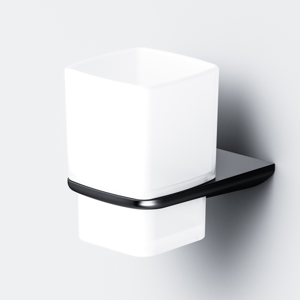 Стеклянный стакан с настенным держателем AM.PM Inspire V2.0, A50A34322