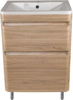 Тумба для комплекта Style Line Атлантика 60 Люкс Plus, напольная, ясень перламутр