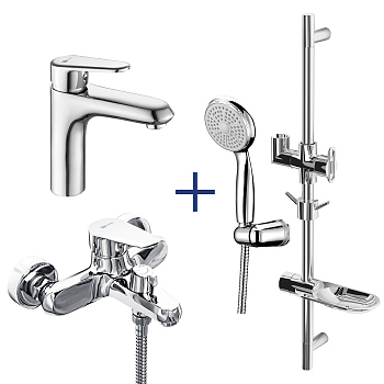 Комплект смесителей Lemark "3 в 1" Point (LM0380C)