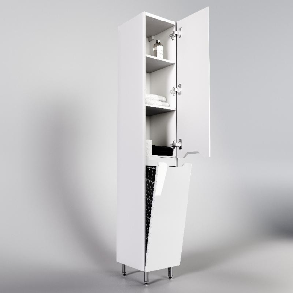 Колонна универсальная Style Line "Марелла" с корзиной, белый глянец, PLUS, СС-00002419