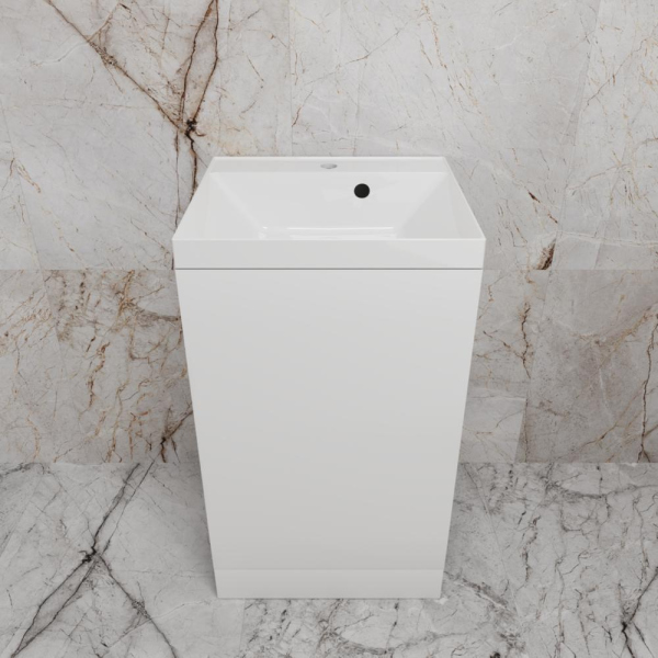 Тумба без раковины напольная "МОНО 50", белый софт, ЛС-00002450