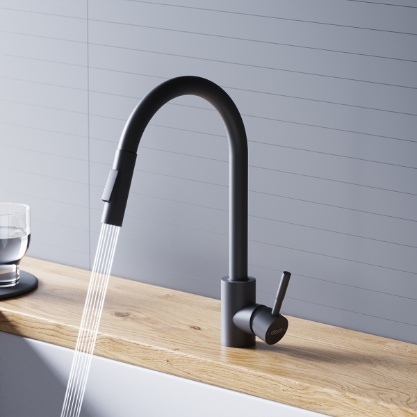 Смеситель для кухни с вытяжным изливом Dorff Logic, D3007522