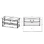 Тумба с раковиной Vincea Mia 1000 подвесная, 2 выкатных ящика soft close, V.Oak, VMC-2MC100VO+VBS-13100MB