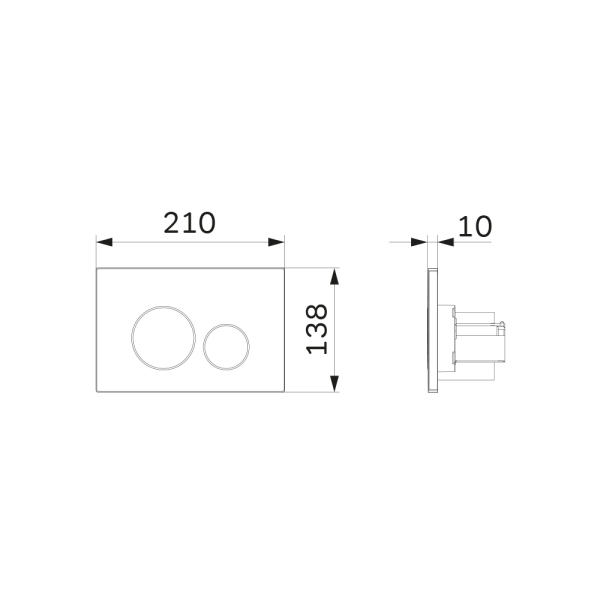 Клавиша для инсталляции AM.PM Pro L, I049001